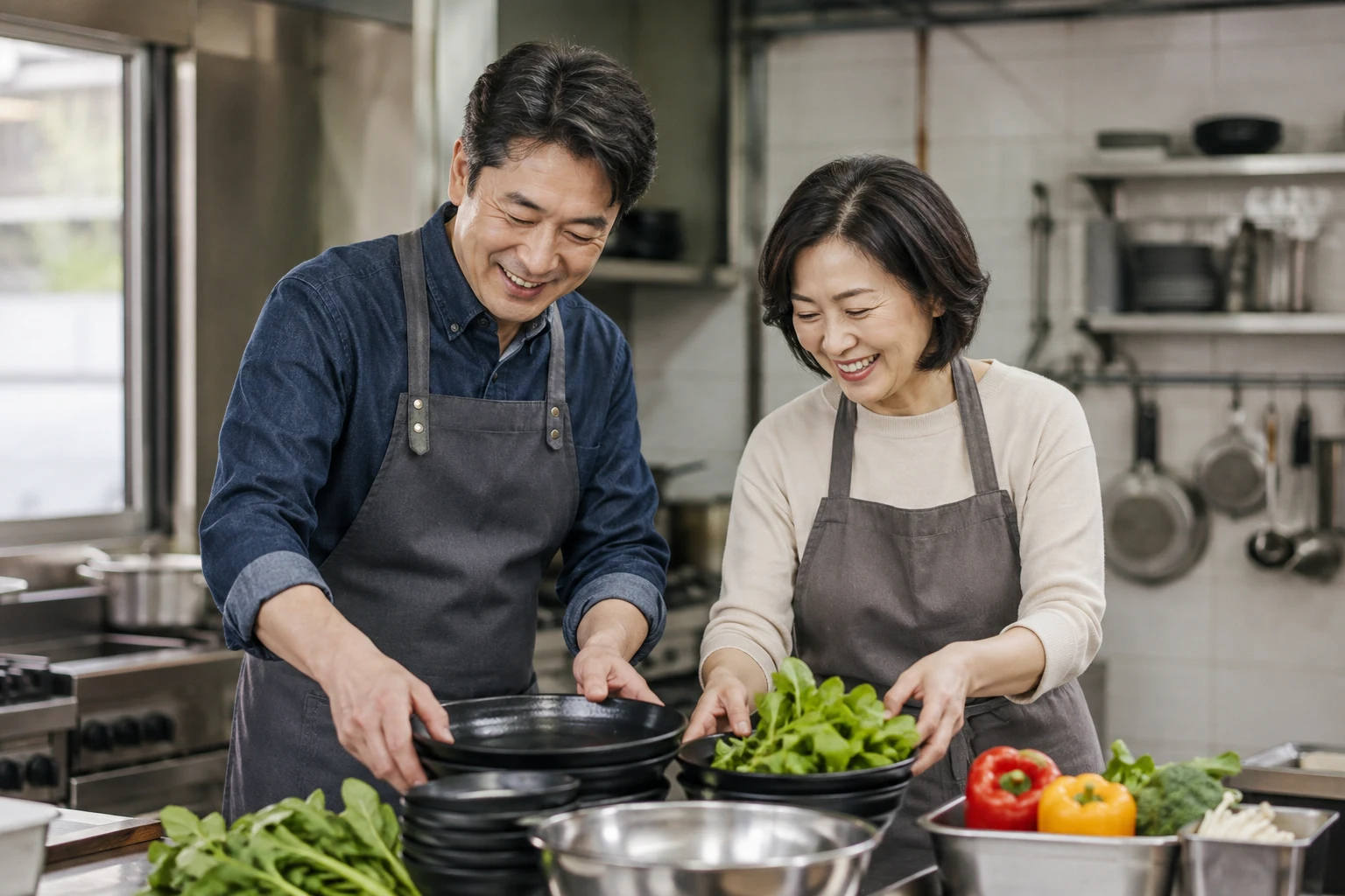 50대 1인 창업 준비 조건을 검토하는 장면