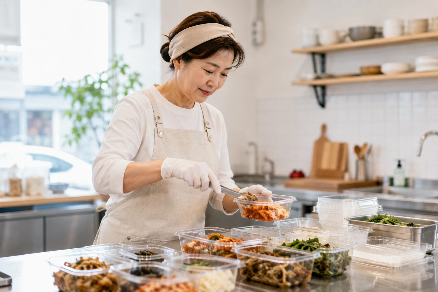 50대 창업 아이템 실행 과정을 확인하는 장면